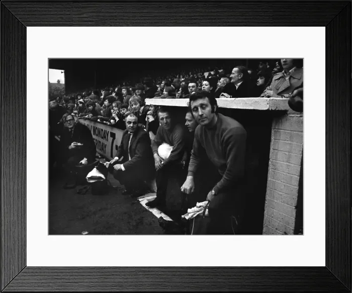 Framed Print : The Orient bench at Brisbane Road in 1972 Framed Print : The Orient bench at Brisbane Road in 1972