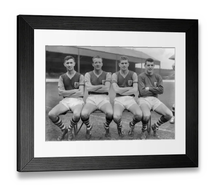 Framed Print : Jimmy Adamson, Tom Cummings, Brian Miller, Adam Blacklaw - Burnley