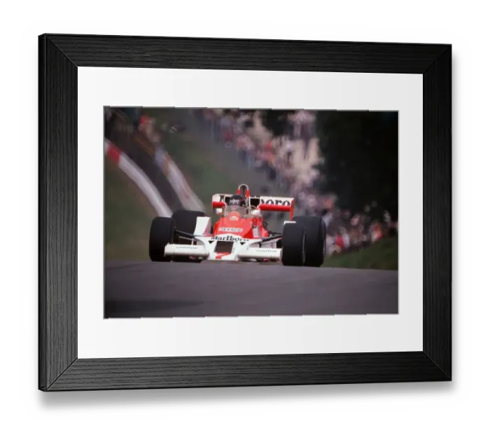 Framed Print : James Hunt - 1978 British Grand Prix