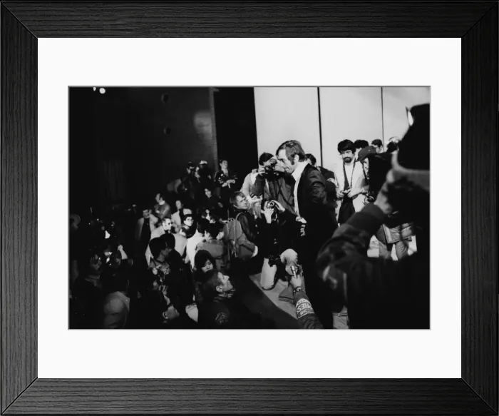Framed Print : Sapporo Winter Olympics - Karl Schranz Disqualification Press Conference Framed Print : Sapporo Winter Olympics - Karl Schranz Disqualification Press Conference