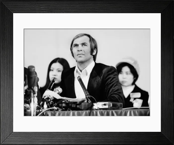 Framed Print : Sapporo Winter Olympics - Karl Schranz Disqualification Press Conference Framed Print : Sapporo Winter Olympics - Karl Schranz Disqualification Press Conference