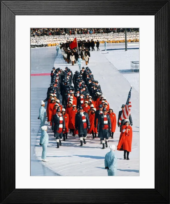Framed Print : Sapporo Olympics - Opening Ceremony Framed Print : Sapporo Olympics - Opening Ceremony