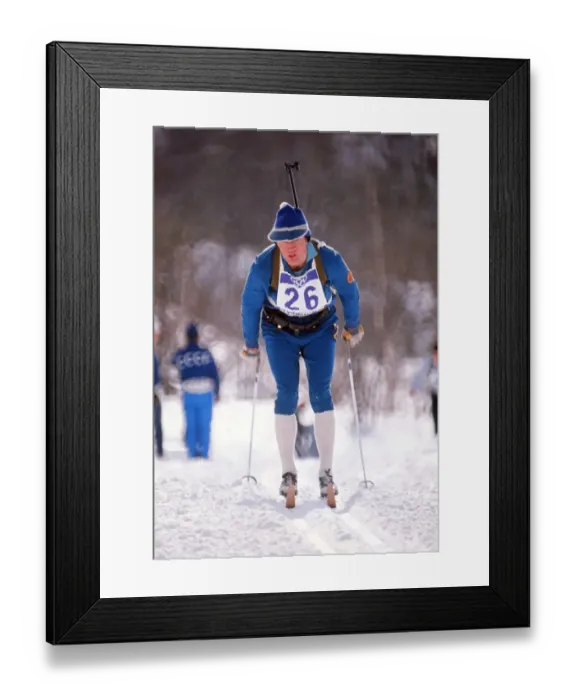 Framed Print : Sapporo Olympics - Biathlon Framed Print : Sapporo Olympics - Biathlon