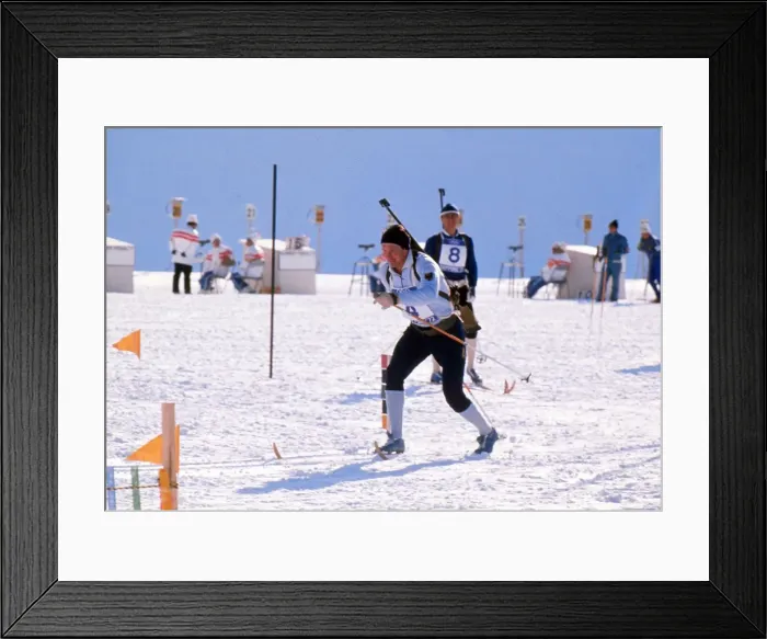 Framed Print : Sapporo Olympics - Biathlon Framed Print : Sapporo Olympics - Biathlon