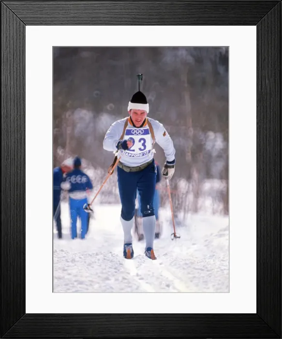 Framed Print : Sapporo Olympics - Biathlon Framed Print : Sapporo Olympics - Biathlon