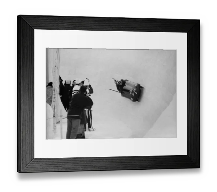 Framed Print : Sapporo Olympics - Bobsleigh