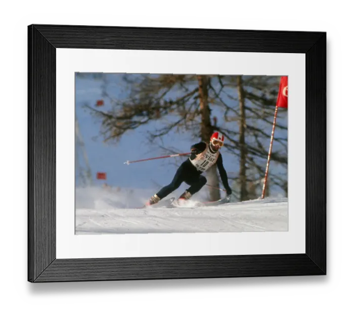 Framed Print : Karl Schranz - 1972 FIS World - Val D Isere