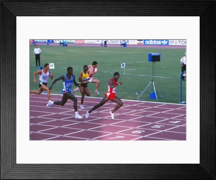 Framed Print : Rome World Championships - Mens 100m Framed Print : Rome World Championships - Mens 100m