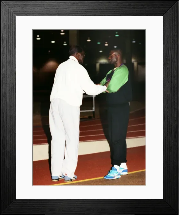 Framed Print : Ben Johnson training session - Toronto Framed Print : Ben Johnson training session - Toronto