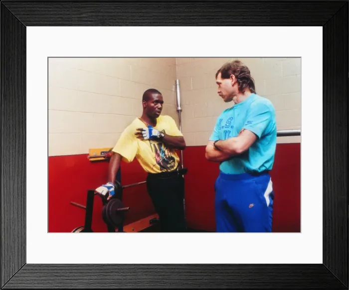 Framed Print : Ben Johnson training session - Toronto Framed Print : Ben Johnson training session - Toronto