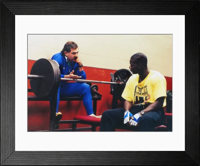 Framed Print : Ben Johnson training session - Toronto Framed Print : Ben Johnson training session - Toronto