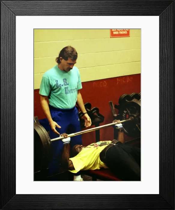 Framed Print : Ben Johnson training session - Toronto Framed Print : Ben Johnson training session - Toronto