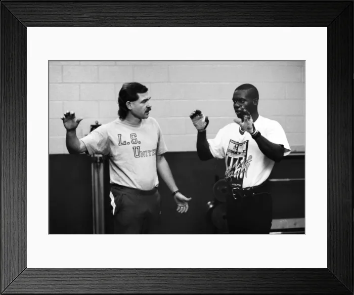 Framed Print : Ben Johnson training session - Toronto Framed Print : Ben Johnson training session - Toronto