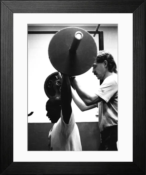 Framed Print : Ben Johnson training session - Toronto Framed Print : Ben Johnson training session - Toronto