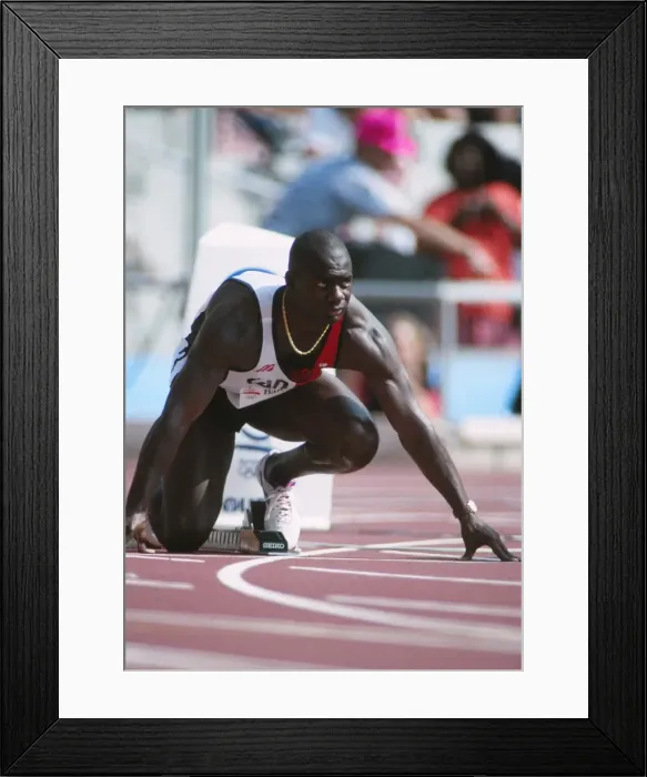 Framed Print : Barcelona Olympics - Mens 100m