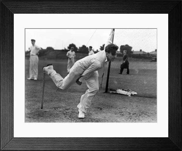 Framed Print : Tommy Greenhough - Lancashire C. C. C Framed Print : Tommy Greenhough - Lancashire C. C. C