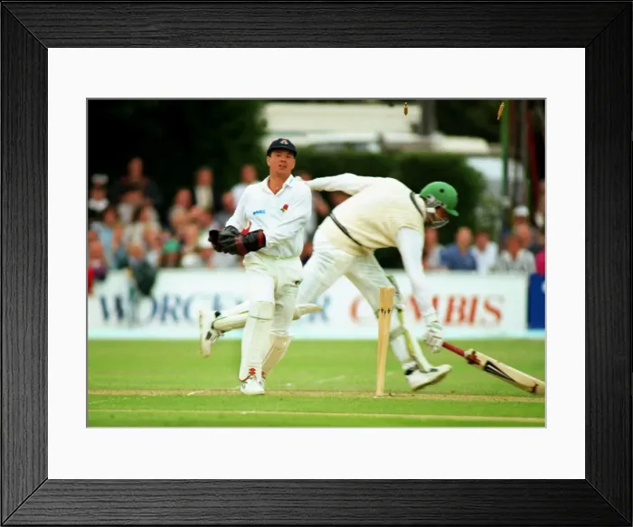 Framed Print : B&H SF: Lancs bt Worcs 2wkts Framed Print : B&H SF: Lancs bt Worcs 2wkts