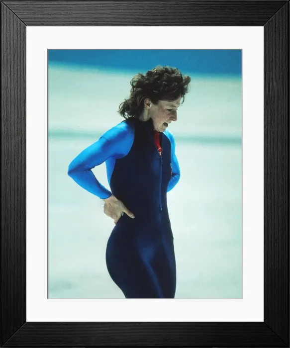 Framed Print : Calagary Olympics - Speed Skating Framed Print : Calagary Olympics - Speed Skating