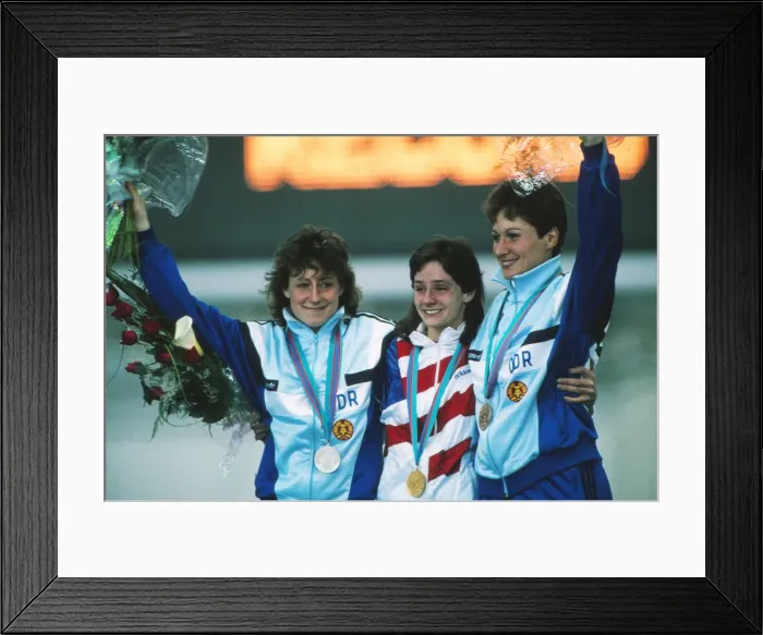 Framed Print : Calgary Olympics - Speed Skating Framed Print : Calgary Olympics - Speed Skating