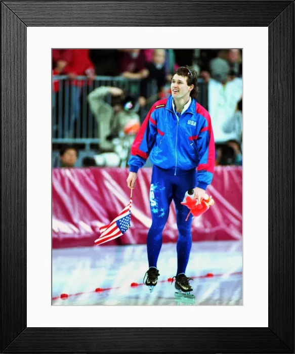 Framed Print : Lillehammer Olympics - Speed Skating Framed Print : Lillehammer Olympics - Speed Skating