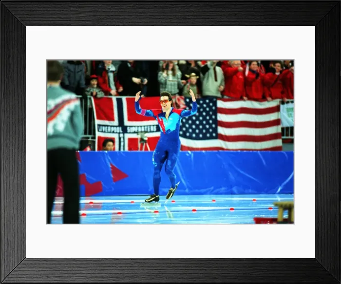 Framed Print : Lillehammer Olympics - Speed Skating Framed Print : Lillehammer Olympics - Speed Skating