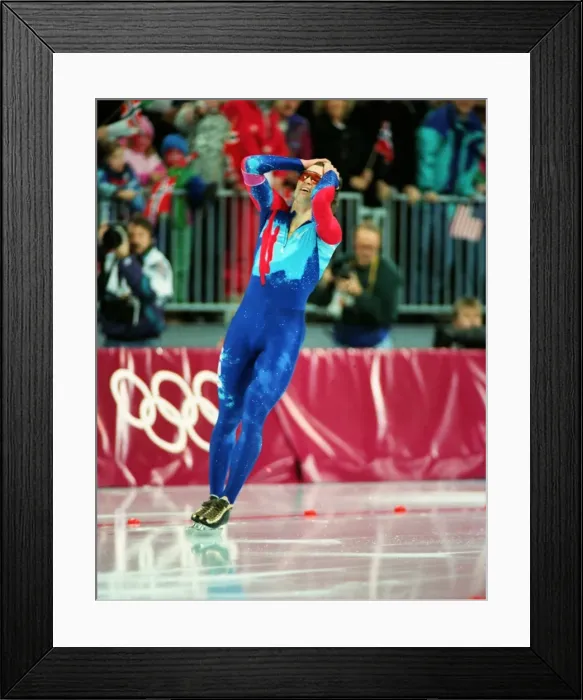 Framed Print : Lillehammer Olympics - Speed Skating Framed Print : Lillehammer Olympics - Speed Skating