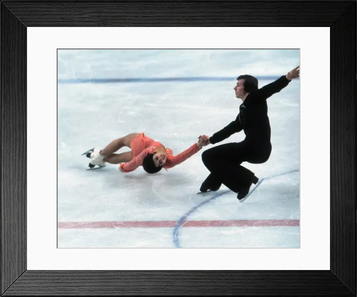 Framed Print : Innsbruck Olympics - Figure Skating Framed Print : Innsbruck Olympics - Figure Skating