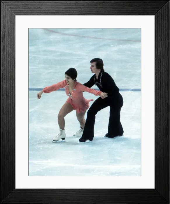 Framed Print : Innsbruck Olympics - Figure Skating Framed Print : Innsbruck Olympics - Figure Skating