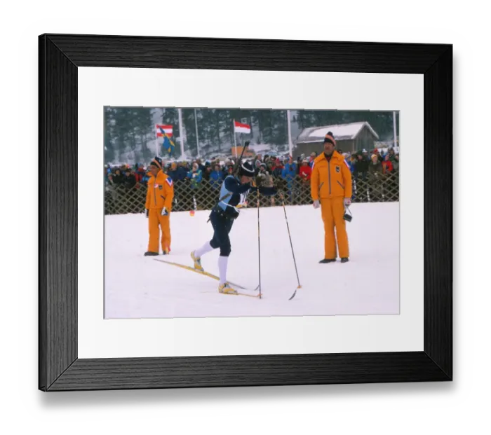 Framed Print : Innsbruck Olympics - Biathlon Framed Print : Innsbruck Olympics - Biathlon
