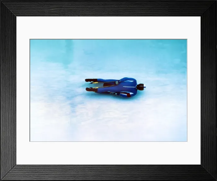 Framed Print : Innsbruck Olympics - Luge Framed Print : Innsbruck Olympics - Luge