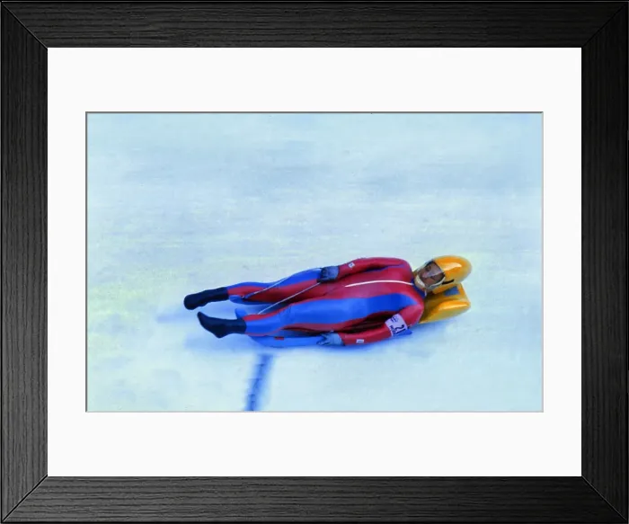 Framed Print : Innsbruck Olympics - Luge Framed Print : Innsbruck Olympics - Luge