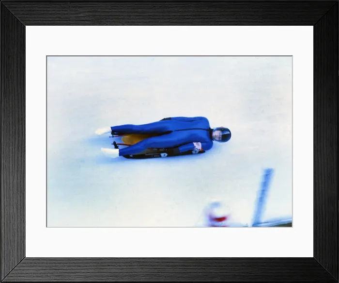 Framed Print : Innsbruck Olympics - Luge Framed Print : Innsbruck Olympics - Luge