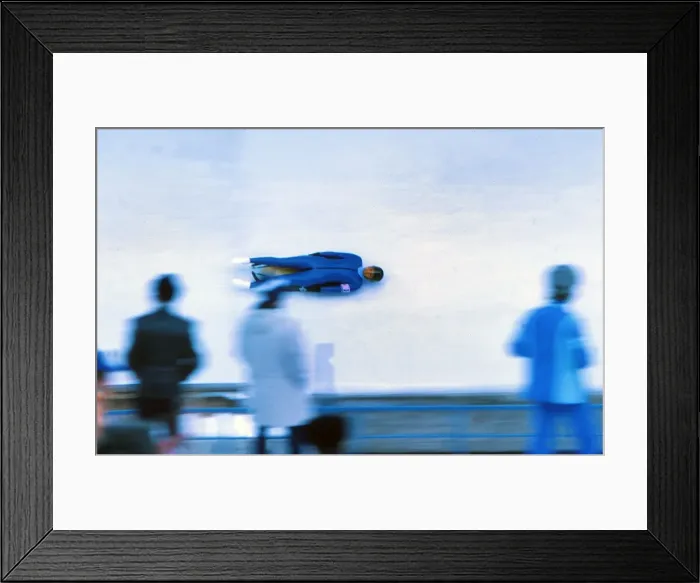 Framed Print : Innsbruck Olympics - Luge Framed Print : Innsbruck Olympics - Luge