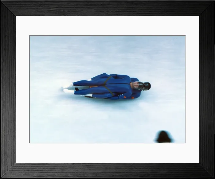 Framed Print : Innsbruck Olympics - Luge Framed Print : Innsbruck Olympics - Luge