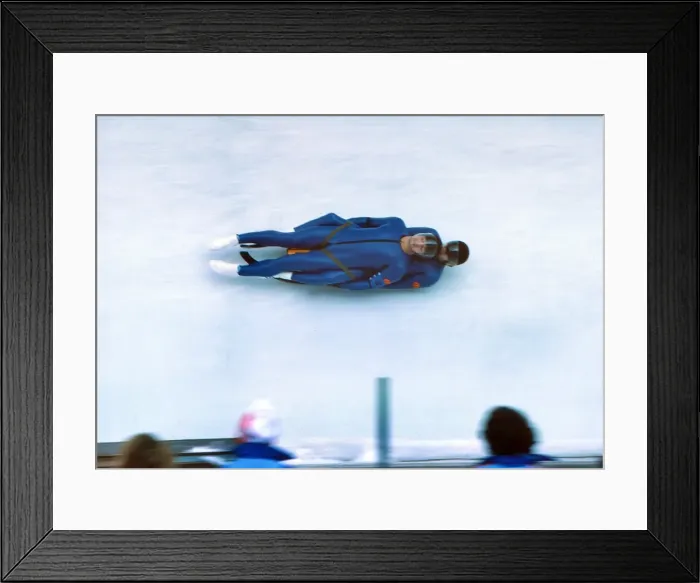 Framed Print : Innsbruck Olympics - Luge Framed Print : Innsbruck Olympics - Luge