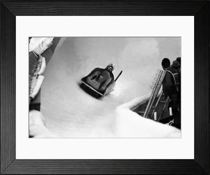 Framed Print : Innsbruck Olympics - Bobsleigh Framed Print : Innsbruck Olympics - Bobsleigh