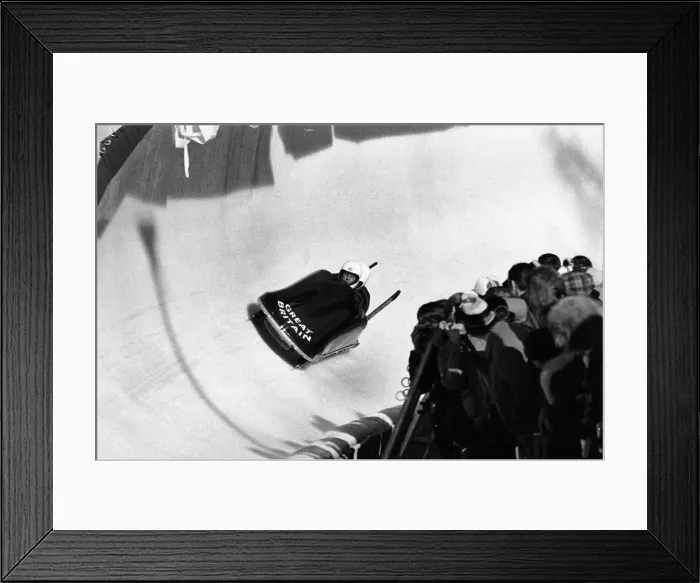 Framed Print : Innsbruck Olympics - Bobsleigh Framed Print : Innsbruck Olympics - Bobsleigh