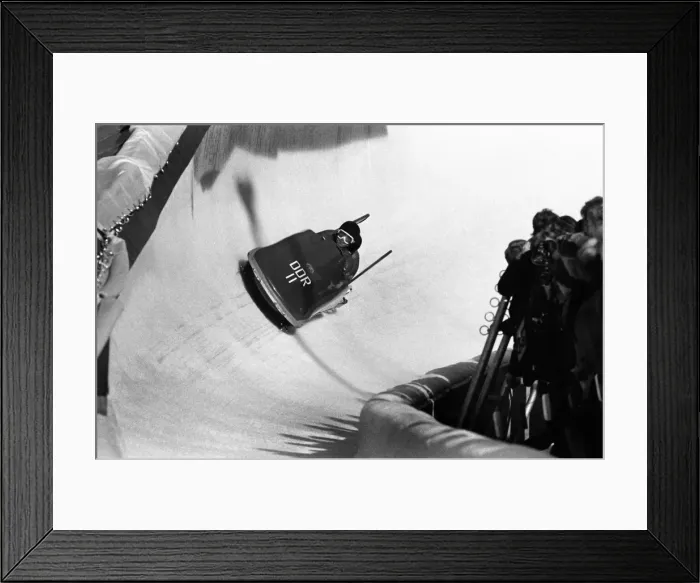Framed Print : Innsbruck Olympics - Bobsleigh Framed Print : Innsbruck Olympics - Bobsleigh