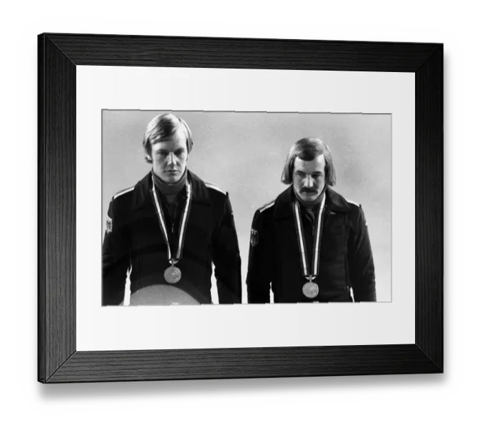 Framed Print : Innsbruck Olympics - Luge Framed Print : Innsbruck Olympics - Luge