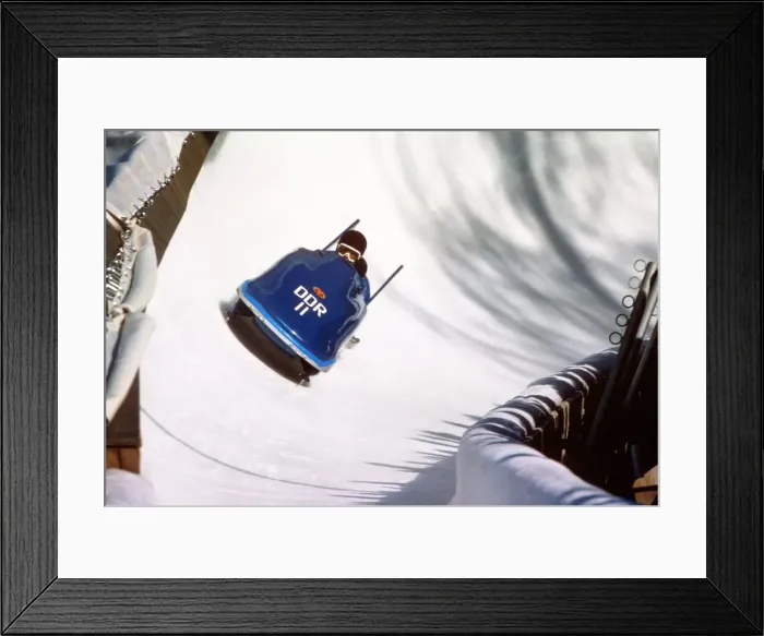 Framed Print : Innsbruck Olympics - Bobsleigh Framed Print : Innsbruck Olympics - Bobsleigh