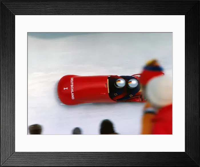 Framed Print : Innsbruck Olympics - Bobsleigh Framed Print : Innsbruck Olympics - Bobsleigh