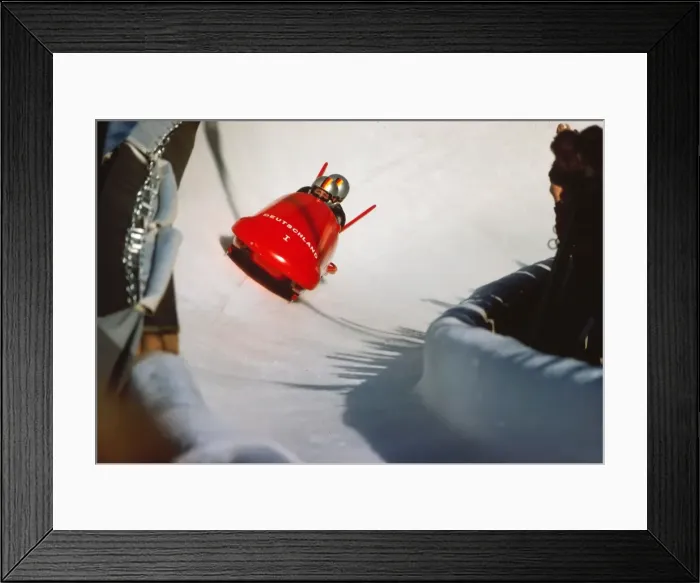 Framed Print : Innsbruck Olympics - Bobsleigh Framed Print : Innsbruck Olympics - Bobsleigh