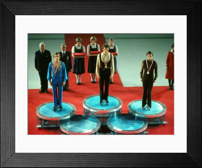Framed Print : Innsbruck Olympics - Figure Skating Framed Print : Innsbruck Olympics - Figure Skating