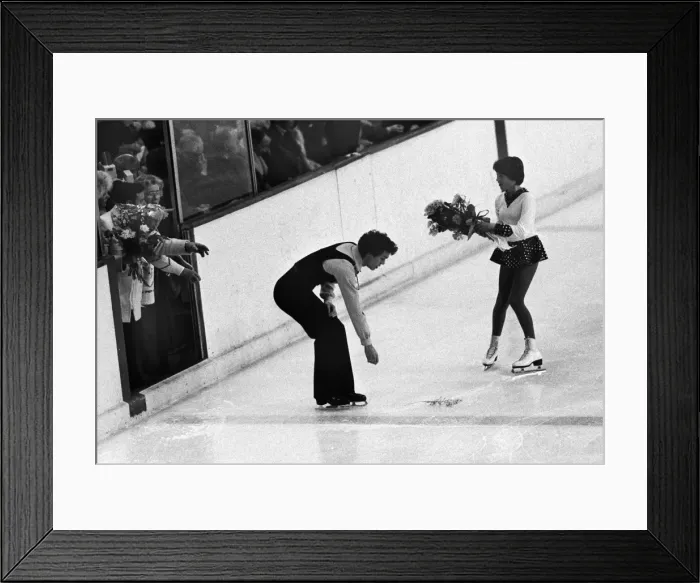 Framed Print : Innsbruck Olympics - Figure Skating Framed Print : Innsbruck Olympics - Figure Skating