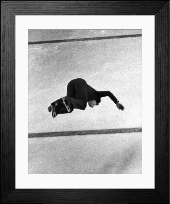 Framed Print : Innsbruck Olympics - Figure Skating Framed Print : Innsbruck Olympics - Figure Skating
