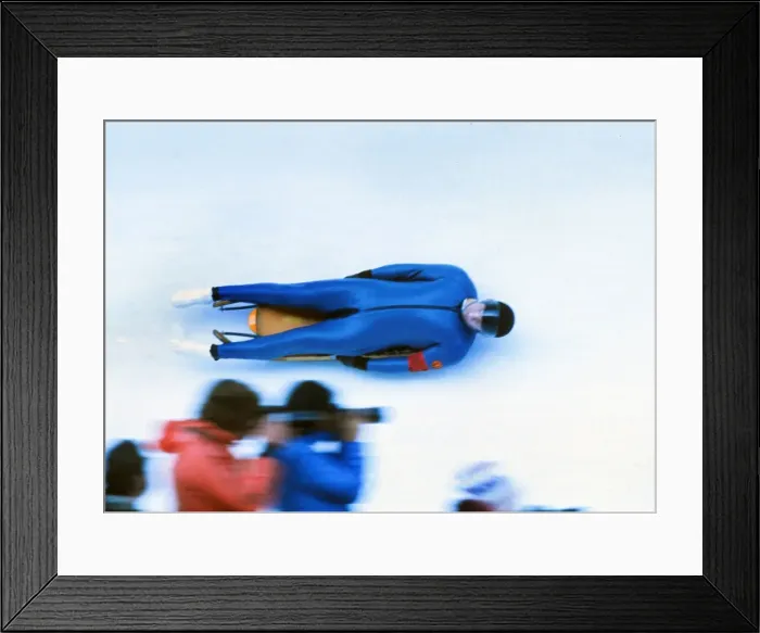 Framed Print : Innsbruck Olympics - Luge Framed Print : Innsbruck Olympics - Luge