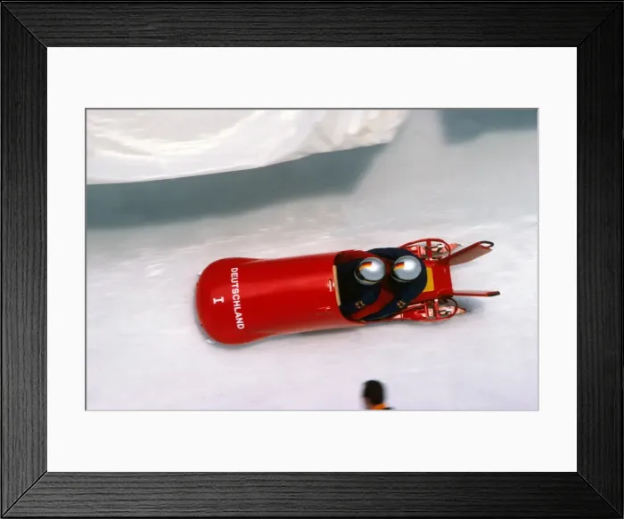Framed Print : Innsbruck Olympics - Bobsleigh Framed Print : Innsbruck Olympics - Bobsleigh