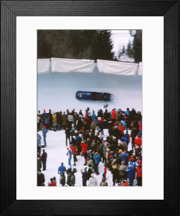Framed Print : Innsbruck Olympics - Bobsleigh Framed Print : Innsbruck Olympics - Bobsleigh