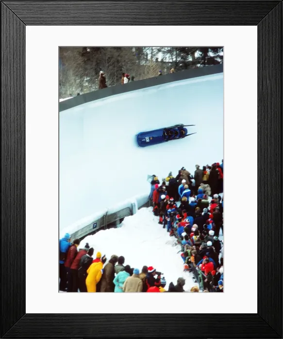 Framed Print : Innsbruck Olympics - Bobsleigh Framed Print : Innsbruck Olympics - Bobsleigh