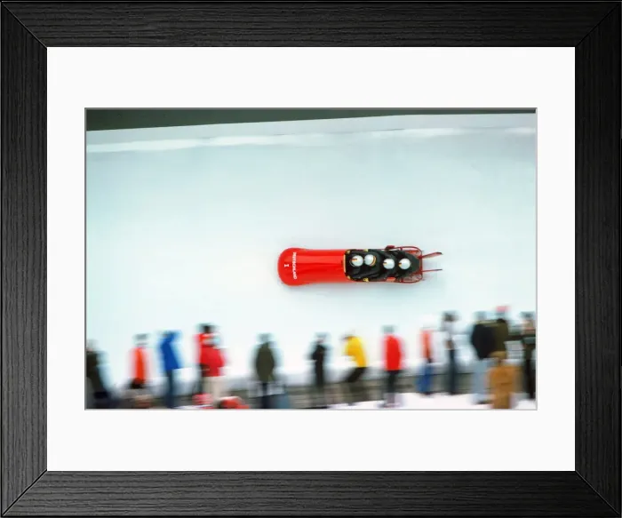 Framed Print : Innsbruck Olympics - Bobsleigh Framed Print : Innsbruck Olympics - Bobsleigh